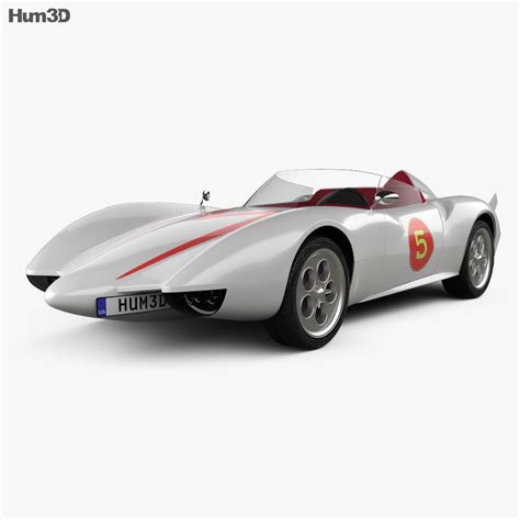 Speed Racer Mach 5 1997 3D model - Download Sports car on 3DModels.org