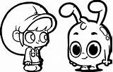 Mila And Morphle Coloring Pages  Hard Christmas sketch template
