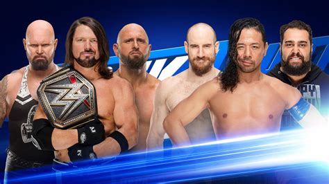 WWE SmackDown Results – Apr. 24, 2018 – Six-Man Tag Match – TPWW