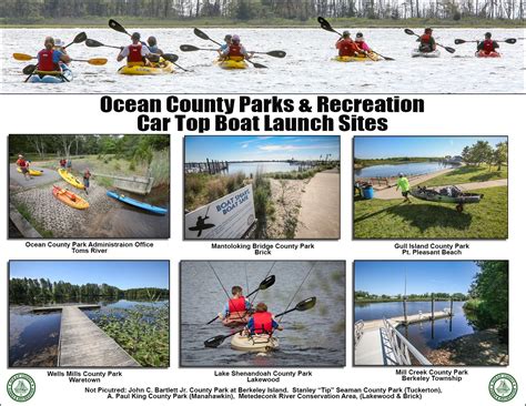 Ocean County Parks & Recreation Car Top Boat Launches