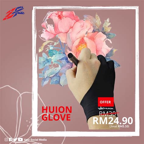 Huion Artist Glove for Drawing Tablet | Shopee Malaysia