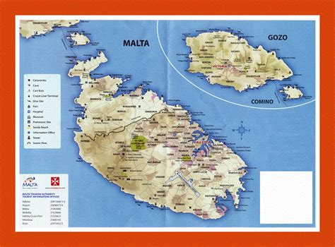 Malta Attractions Map | FREE PDF Tourist City Tours Map Malta 2024