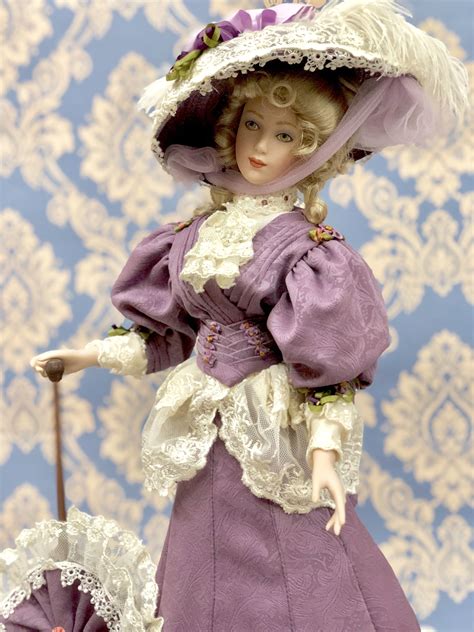 VIOLETTE Porcelain doll The Franklin Mint | Antique doll dress, Victorian dolls, Doll dress