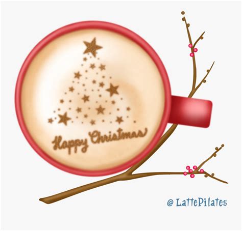 Happy Christmas Latte Art - Yoga Pictures For Drawing , Free Transparent Clipart - ClipartKey