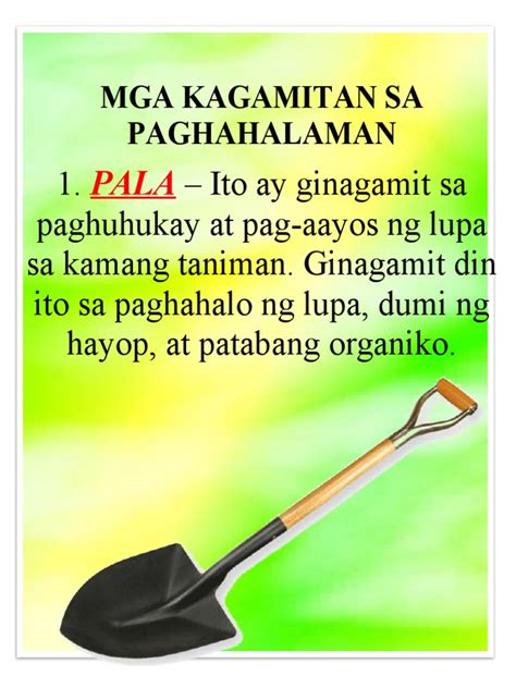 Mga Kagamitan Sa Paghahalaman | PDF