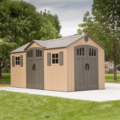 Lifetime 15' x 8' Outdoor Storage Shed | eBay