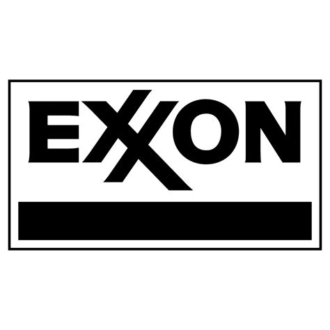 Exxon Logo Black and White (1) – Brands Logos