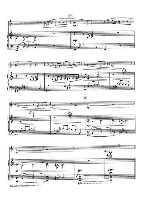 BATMAN FOREVER THEME Piano Sheet music | Easy Sheet Music