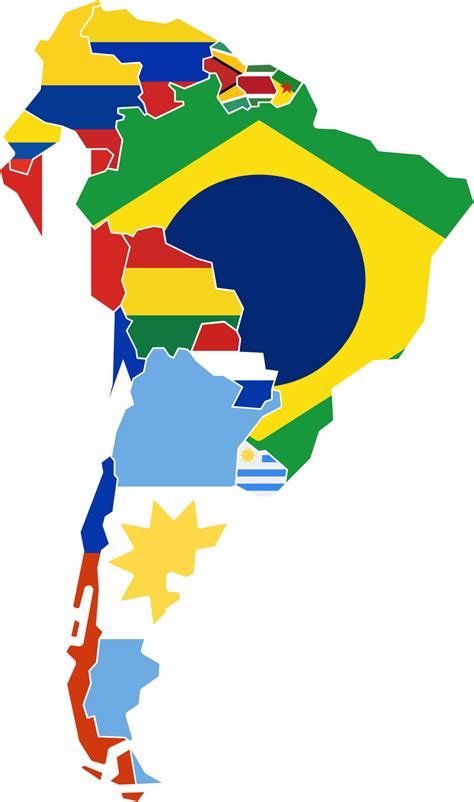 drawing of south america flag map. 33266853 PNG