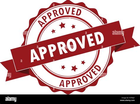 Approved stamp illustration Stock Vector Image & Art - Alamy