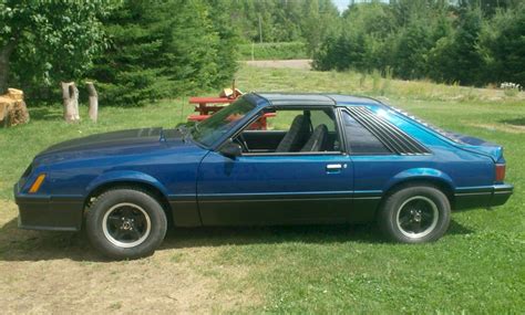 Blue 1981 Ford Mustang Cobra Optioned Hatchback