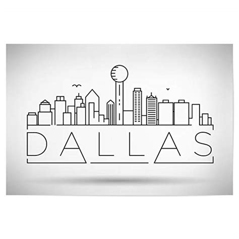 Dallas Skyline Sketch at PaintingValley.com | Explore collection of ...