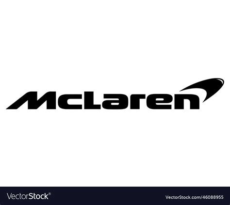 Mclaren brand logo symbol black design british car