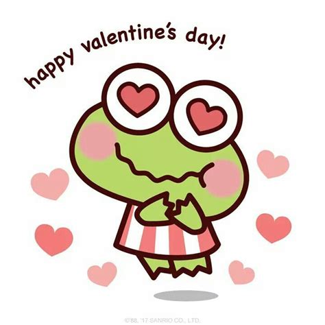 Pin by Stephanie Reeve on keroppi | Kawaii valentine, Happy valentines day