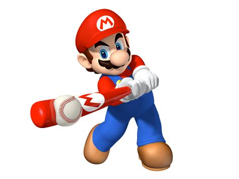 Mario Superstar Baseball (2005) promotional art - MobyGames