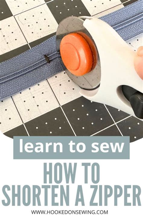 How to Shorten a Zipper - Hooked on Sewing