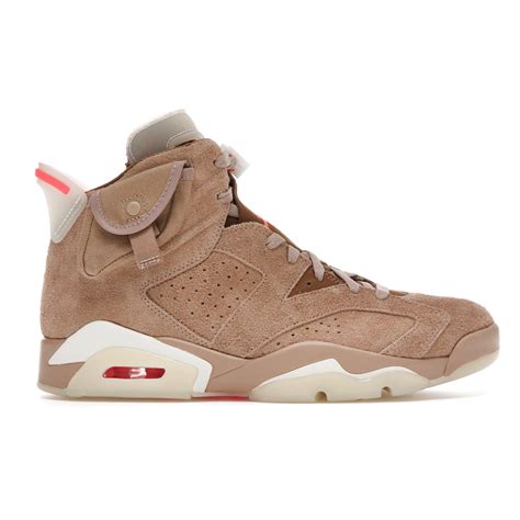 Nike Air Jordan 6 Retro Travis Scott British Khaki - 40 | Jordans, Nike ...