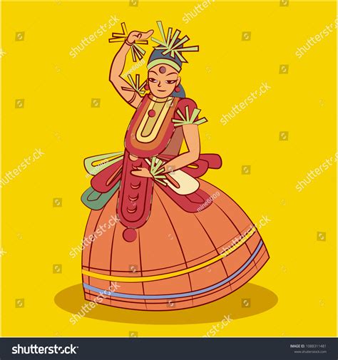 Seethankan Thullal Dance Stock Vector (Royalty Free) 1088311481 ...