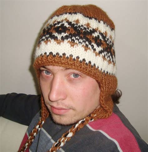 Wool Mens Hats Winter Men's Hats With Ear Flaps in Brown - Etsy