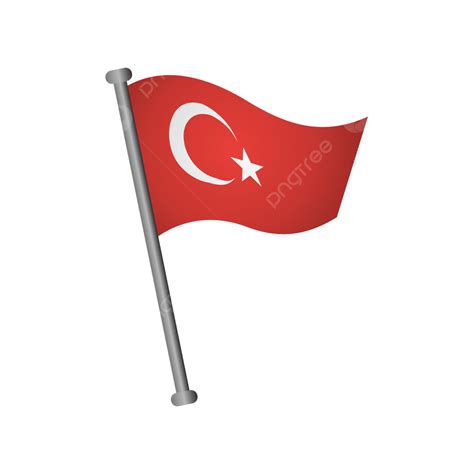 Turkey Flag, Turkey, Flag, Turkey Flag Shinning PNG and Vector with Transparent Background for ...