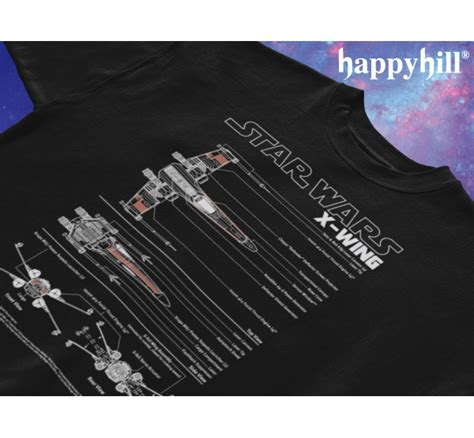 X-Wing Schematics - HappyHill | T-Shirt, Hoodies and more Pop Culture ...