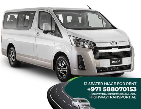 12 Seater HiAce for rent - Highway Transport