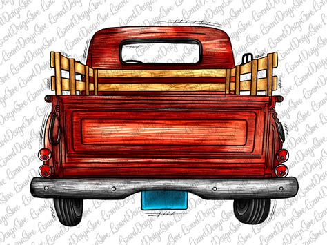 Truck Sublimation Designvintage Truck Png Watercolor Truck - Etsy Canada