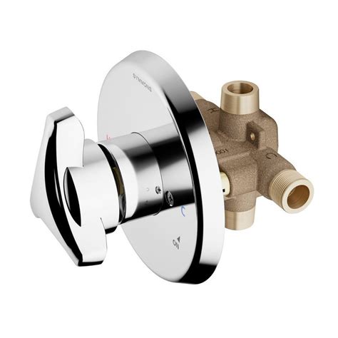 Symmons Temptrol Brass Tub And Shower Valve With Service Stops - Showerheads