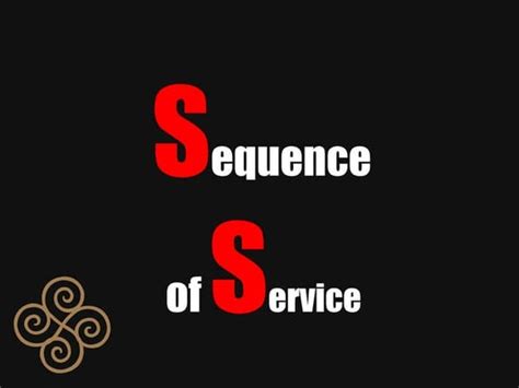 Sequence of service | PDF