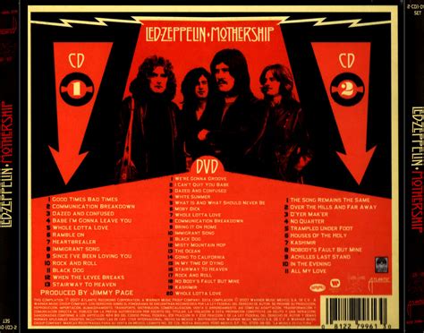 Car tula Trasera de Led Zeppelin - Mothership (Deluxe Edition) - Portada