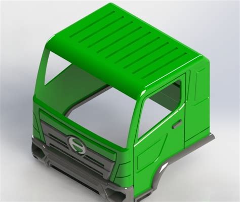 STL file CABIN TRUCK HINO 500 RANGER NEW SCALE 1/14・Model to download and 3D print・Cults