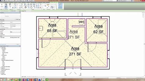 Beginner Tutorial 7 - Autodesk Revit 2016 - Area Plans and Basic Dimension Creation - YouTube