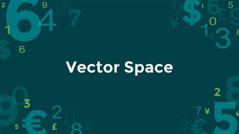 Vector space | PPT