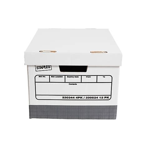 Shop Staples for Staples® Heavy-Duty Storage Boxes, Top Tab, Stacking ...