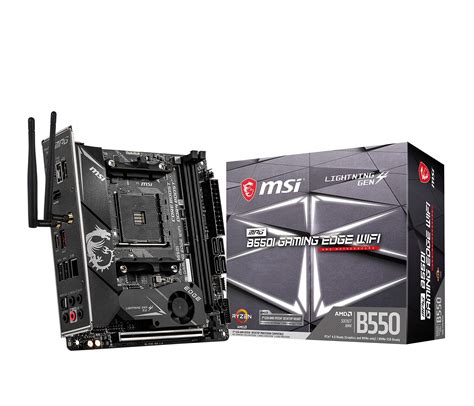 Buy MSI MPG B550I GAMING EDGE Wi-Fi Motoard Mini-ITX, AM4, DDR4, Dual M.2, LAN, 802.11ax Wi-Fi 6 ...