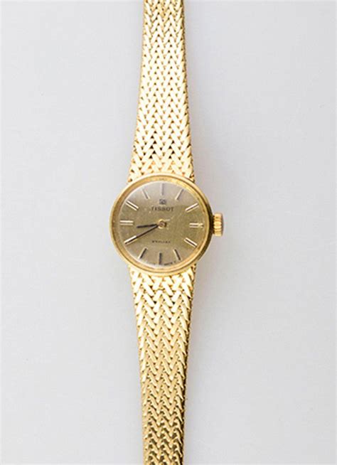 Tissot 18ct Gold Ladies Dress Watch - Watches - Wrist - Horology ...