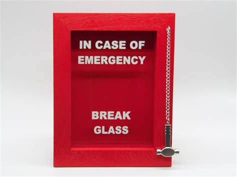 In Case of Emergency Break Glass DIY Shadow Box Funny Gag - Etsy