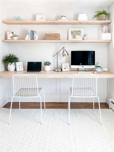 DIY Floating Desk and Shelves - Jenna Kate at Home