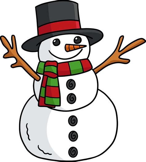 Christmas Snowman Cartoon Colored Clipart 11415728 Vector Art at Vecteezy