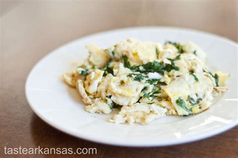 Spinach and Scrambled Eggs – Taste of Arkansas