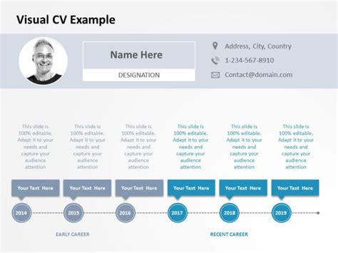 Resume Timeline 03 PowerPoint Template | SlideUpLift