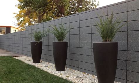 Hollow Cement Block | Modern fence design, Fence design, Concrete block walls