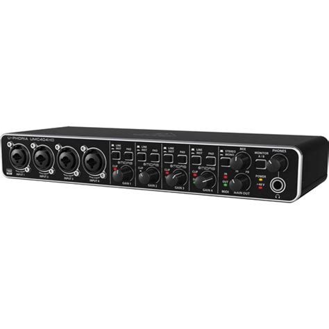 Behringer UMC404HD Audio Interface 4 Input 4 Output 24-Bit/96 kHz USB ...