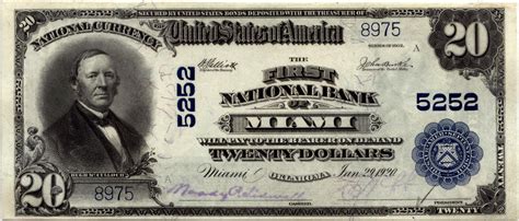 20_dollar_note_1920_first_national_bank – Miami, Oklahoma History