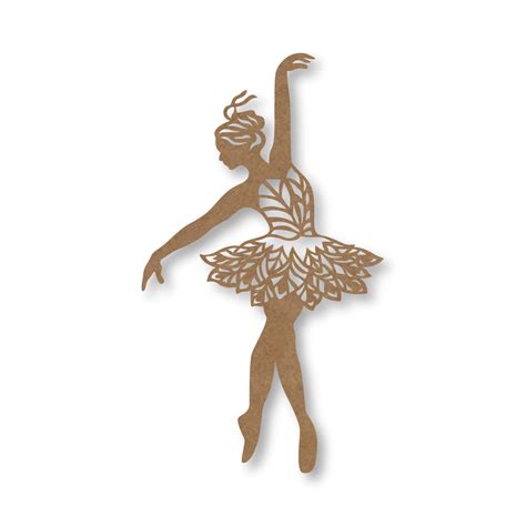 Dancing Girl Nameplate Design 1 - MDF Craft Supplies