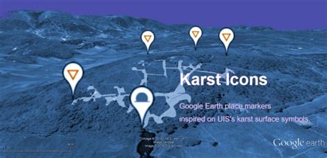 Karst icons for Google Earth