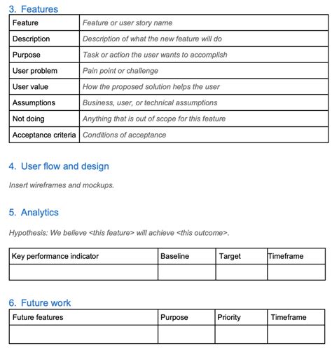 Prd Template Google Docs