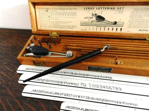 K&E Leroy Lettering Set - Vintage Drafting Tools | Drafting tools ...