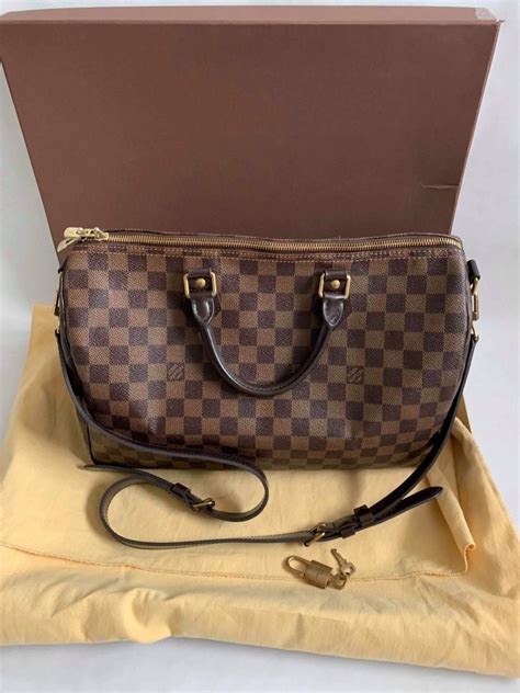 Louis Vuitton Speedy 35 Bandolier Damier Canvas