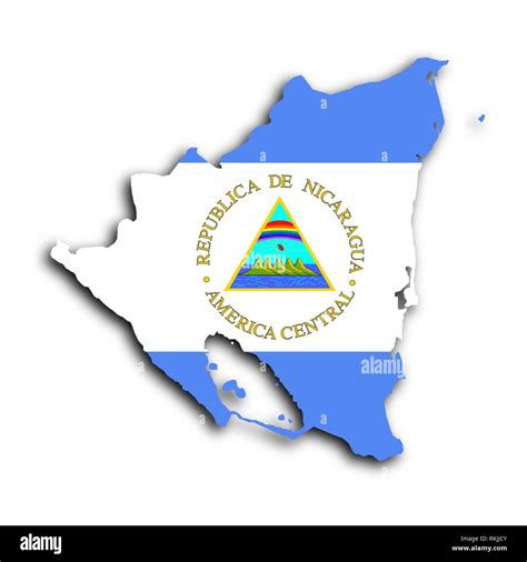 Mapa de nicaragua y bandera Imágenes recortadas de stock - Alamy